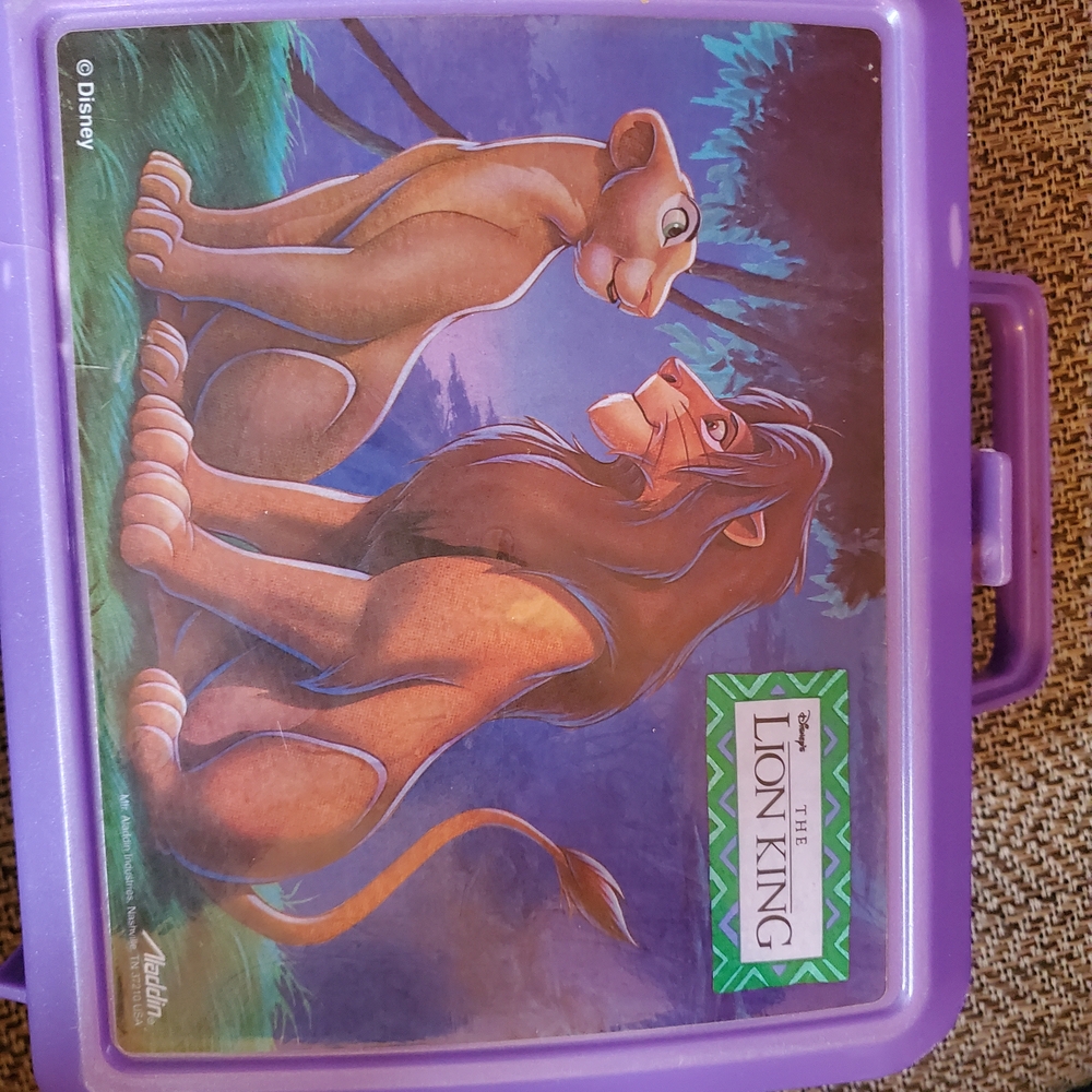 Disney The Lion King Purple Lunch Box